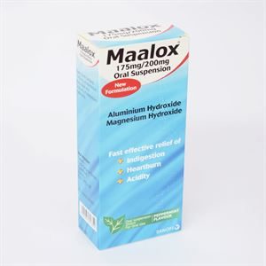 MAALOX Oral Suspension Peppermint 220mg 195mg - 250ml 4050191