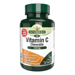 NATURES AID Vegan Vitamin C Chewable Tablet 500mg - 50