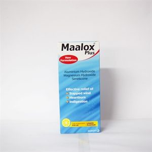 4050209-Maalox Plus Oral Suspension Lemon Flavour 250ml