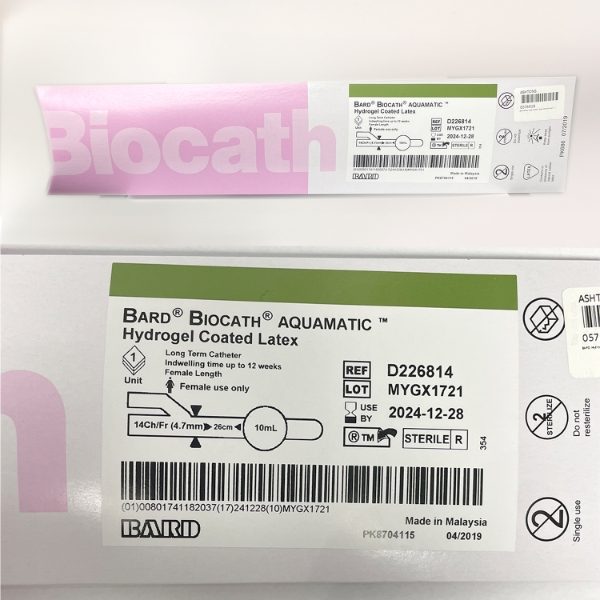 BARD Hydrogel Coated Catheters Female D2268 10ml 14ch - 1