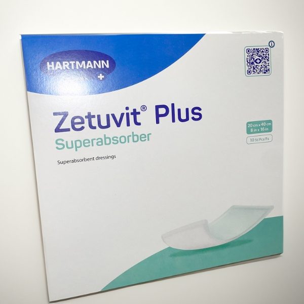 ZETUVIT PLUS Super Absorbent Wound Dressing 20cm x 40cm - 10