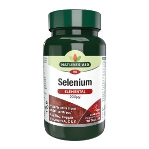 NATURES AID Vegan Selenium Tablets 200ug - 90