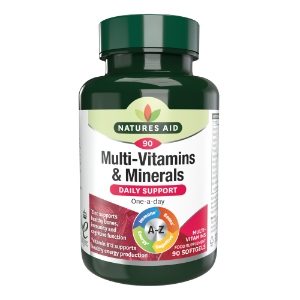 NATURES AID Mulitivitamin & Minerals With Iron Capsules - 90