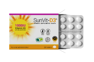 SUNVIT-D3 Vitamin D3 Tablets 10000iu - 28