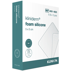 KLINIDERM FOAM SILICONE Sterile Dressing 5x5cm - 5