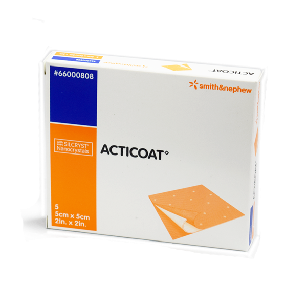 Acticoat dressing 5cm x 5cm Pack of 5 3013224