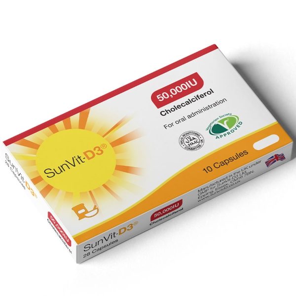 SUNVIT-D3 Vitamin D3 Capsules 50000iu - 10 - Ashtons