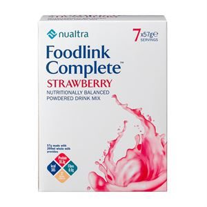 3990033 FOODLINK COMPLETE Powder Sachets Strawberry 57g - 7pk - edit