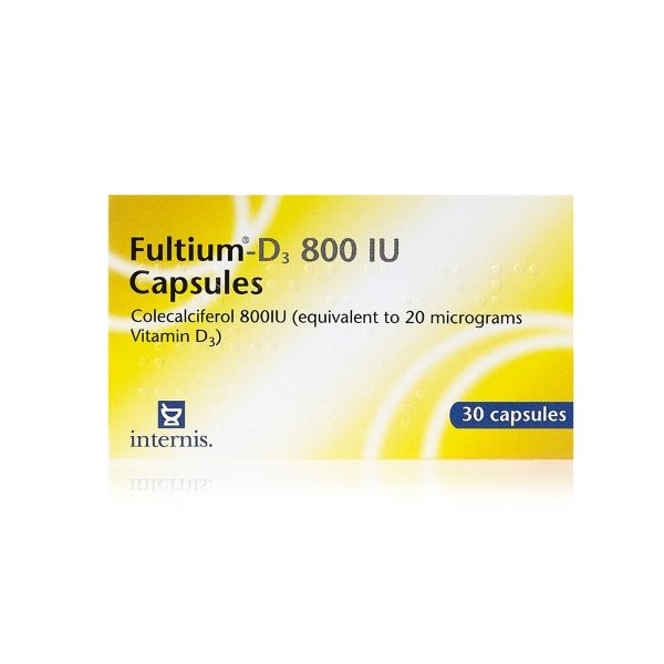 Fultium - D3 800IU - 30Caps - 078107 - 1 edit