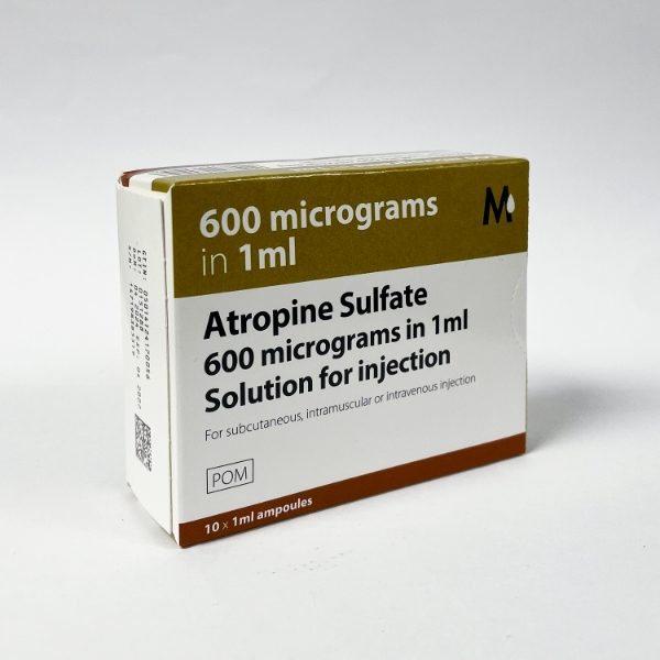 Atropine Sulfate Sol For Injection Ampoules 600mcg/ml - 10