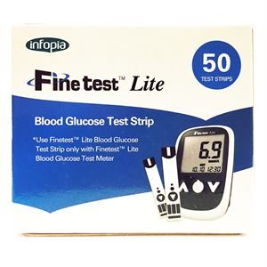 3994027 FINETEST LITE Blood Glucose Monitoring Sys Test Strips -50pk - edit