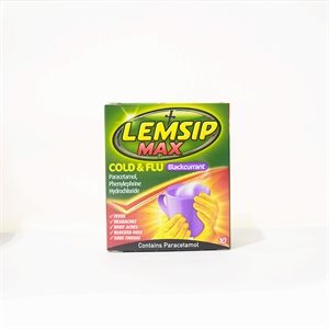 3168226-Lemsip Max Cold-Flu Blackcurrent Sachets 10