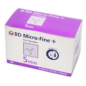 BD Microfine + Pen Needles Packs of 100 5mm 31g 2438554