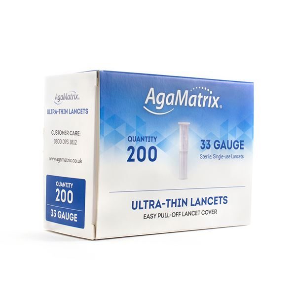 AGAMATRIX Ultra Thin Lancets 33g - 200pk - 3420601A