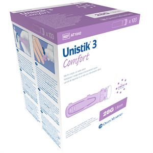 UNISTIK 3 COMFORT Safety Lancets AT1042 - 100