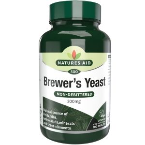 NATURES AID Vegan Brewers Yeast Tablets 300mg - 500