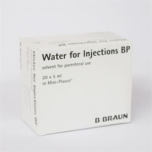 WATER FOR INJECTION (MINI-PLASCO) 5ML 20 AHP3820