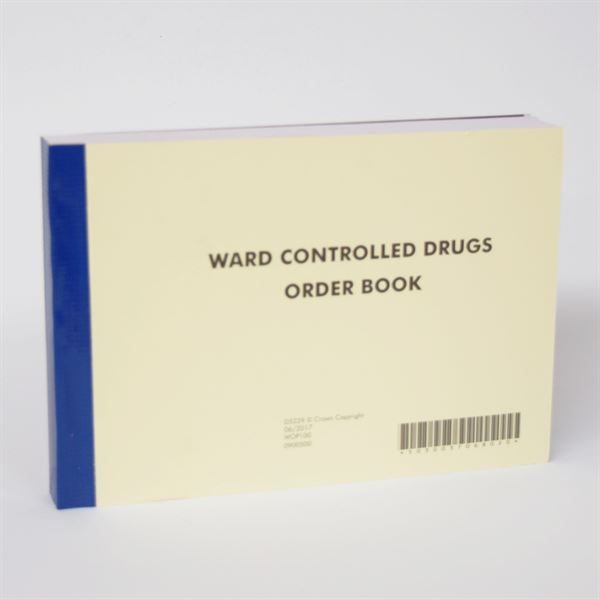 WARD CONTROLLED DRUGS ORDER BOOK A5 AHP3794