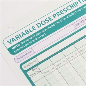Variable Dose Prescription Chart VDP1