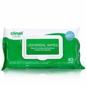 CLINELL Universal Sanitising Wipes - 40pk