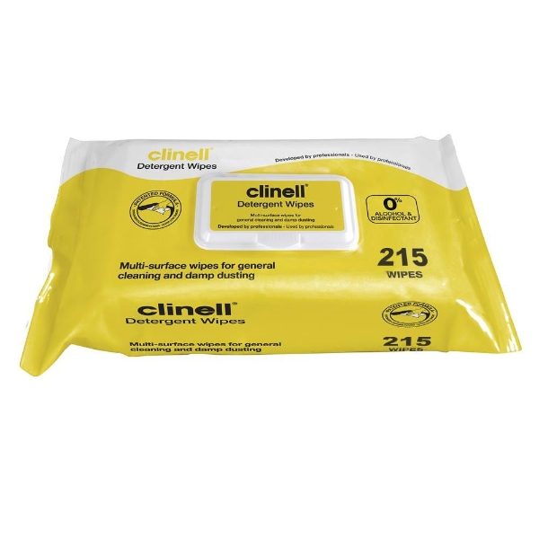 CLINELL DETERGENT WIPES 215 AHP4093