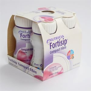 FORTISIP COMPACT FIBRE STRAWBERRY 4 X 125ML 3594595A