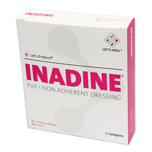 Inadine Iodine Dressing 9.5cm x 9 (Pack of 10) 0371229