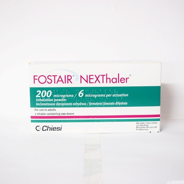 3998531-Fostair Nexthaler Dry Powder Inhaler 200mcg-6mcg-Single