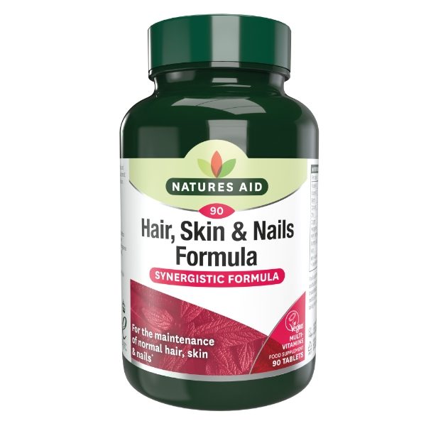 NATURES AID Vegan Hair,Skin & Nails Tablets - 90
