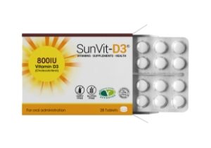 SUNVIT-D3 vVtamin D3 Tablets 800iu - 28