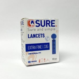 4SURE Lancets Singel Use 0.195mm/33g - 100