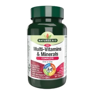 NATURES AID Vegan Mulitvitamin & Mineral Tablets -90