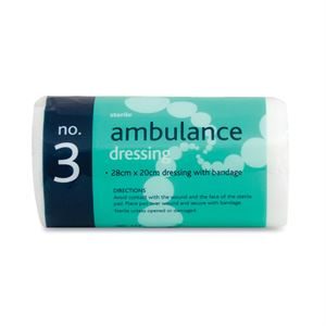 AHP6045 No3 First Aid Ambulance Dressing – 1 333