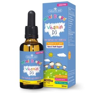 NATURES AID Vegan Oral Drops Vitamin D3 400iu/ml 50ml - 1