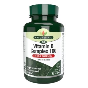 NATURES AID Vegan Vitamin B100 Complex Tablets - 60