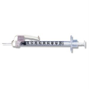 bd safetyglide insulin syringe
