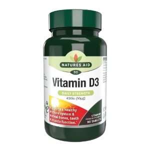 NATURES AID Vegetarin Vitamin D3 Tablets 400iu - 90