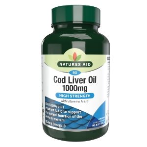 NATURES AID Cod Liver Oil Capsules 1000mg - 90