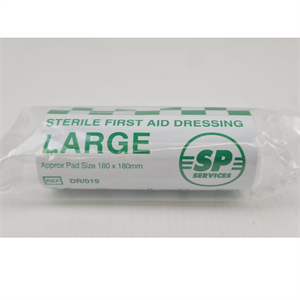 First Aid HSE Sterile Dressing Flow Wrap Large 18 x 18cm - 1