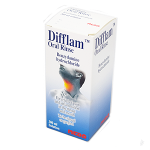Difflam Oral Rinse 300ml 0485896
